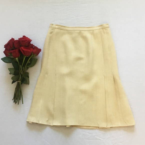 Dolce & Gabbana Dresses & Skirts - Dolce and Gabbana Cream Colored Pleated Skirt